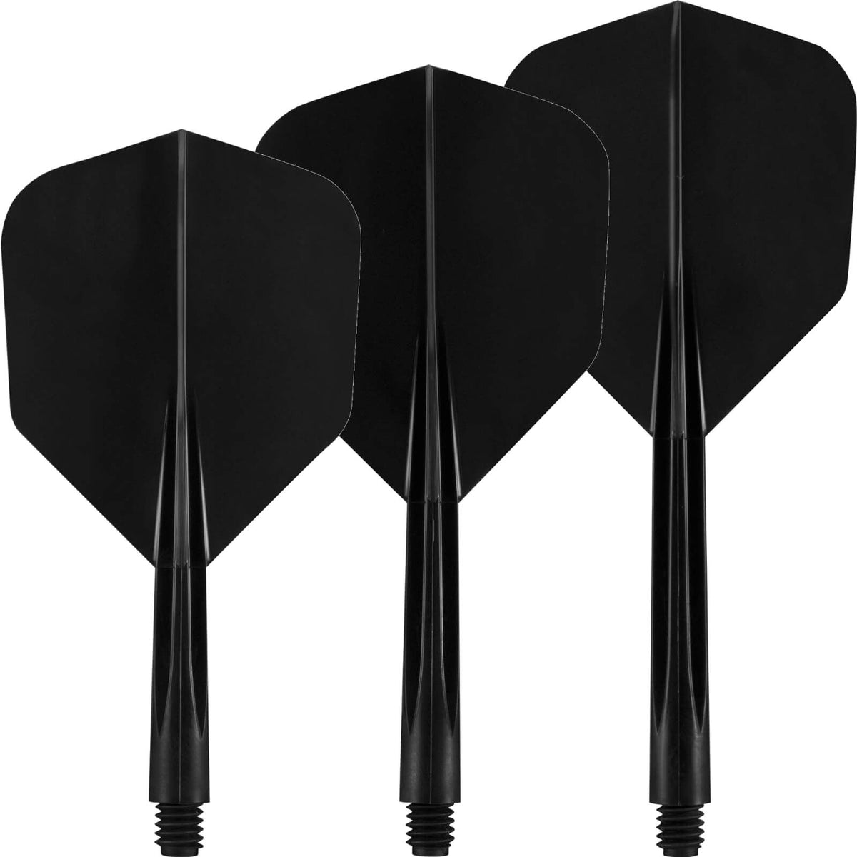 Dart Flights - Condor - Axe Plain Small - Standard Dart Flights - Integrated Flight &amp; Shaft System Short (21.5mm) / Black