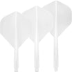 Condor - Axe Plain Standard - Big Wing Dart Flights - Integrated Flight & Shaft System - Short (21.5mm) / White