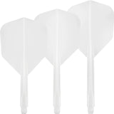 Condor - Axe Plain Small - Standard Dart Flights - Integrated Flight & Shaft System - Short (21.5mm) / White