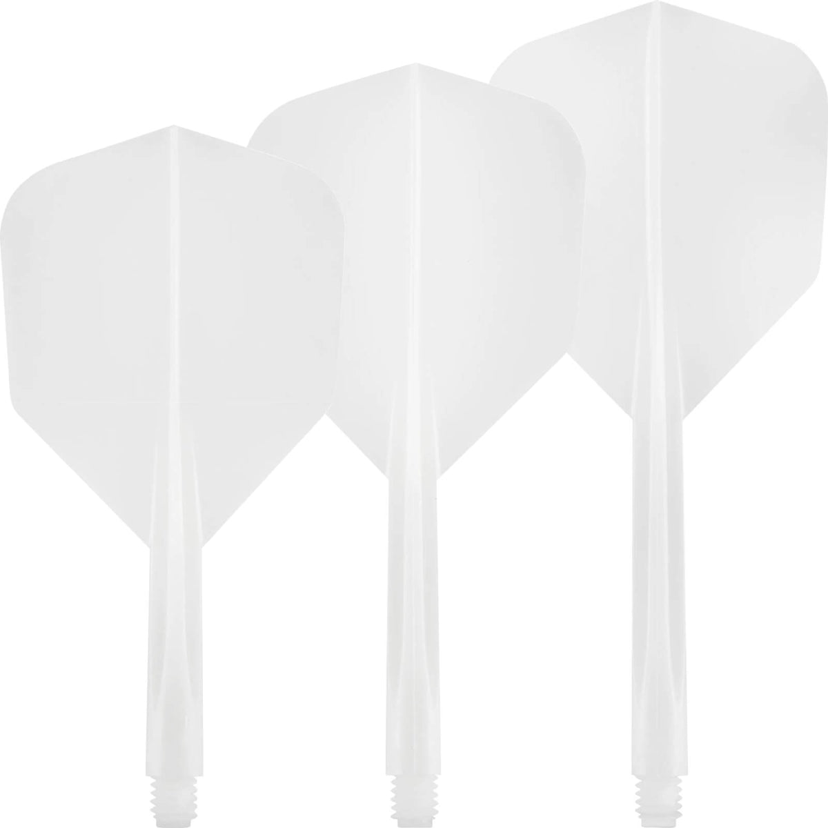 Dart Flights - Condor - Axe Plain Small - Standard Dart Flights - Integrated Flight &amp; Shaft System Short (21.5mm) / White