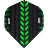 One80 - Axis - Big Wing Dart Flights - Green