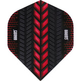 One80 - Axis - Big Wing Dart Flights - Red