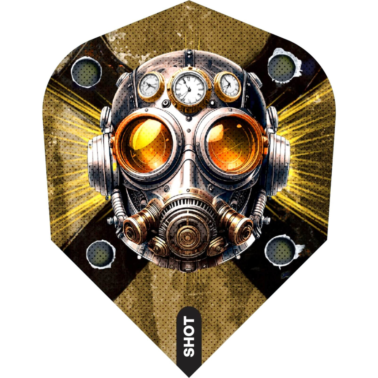Shot - Badlands - Standard Dart Flights - Brown