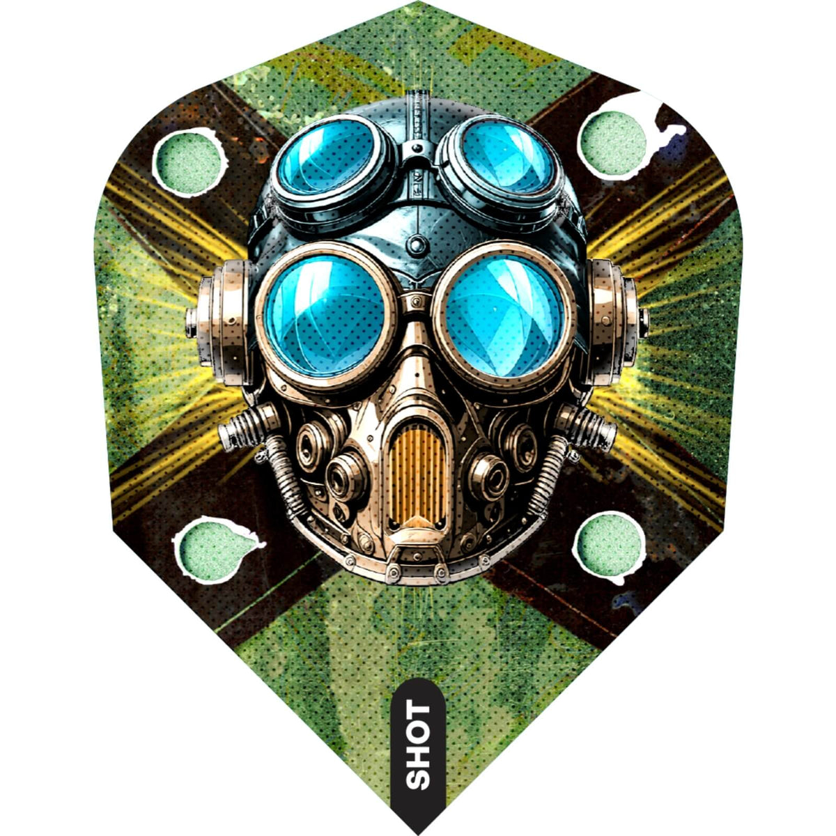 Dart Flights - Shot - Badlands - Standard Dart Flights Green