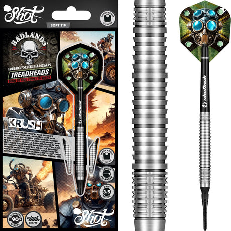 Shot - Badlands Krush Darts - Soft Tip - 90% Tungsten - 20g -