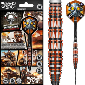 Shot - Badlands Rustin Darts - 90% Tungsten - 23g 24g 25g -