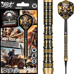Shot - Badlands The Sheriff Darts - Soft Tip - 90% Tungsten - 20g -