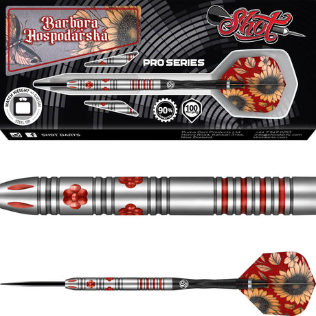 Shot - Barbora Hospodářská Darts - 90% Tungsten - 21g 23g -