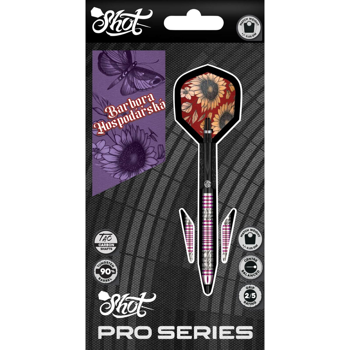 Shot - Barbora Hospodářská Gen 2 Darts - 90% Tungsten - 23g -