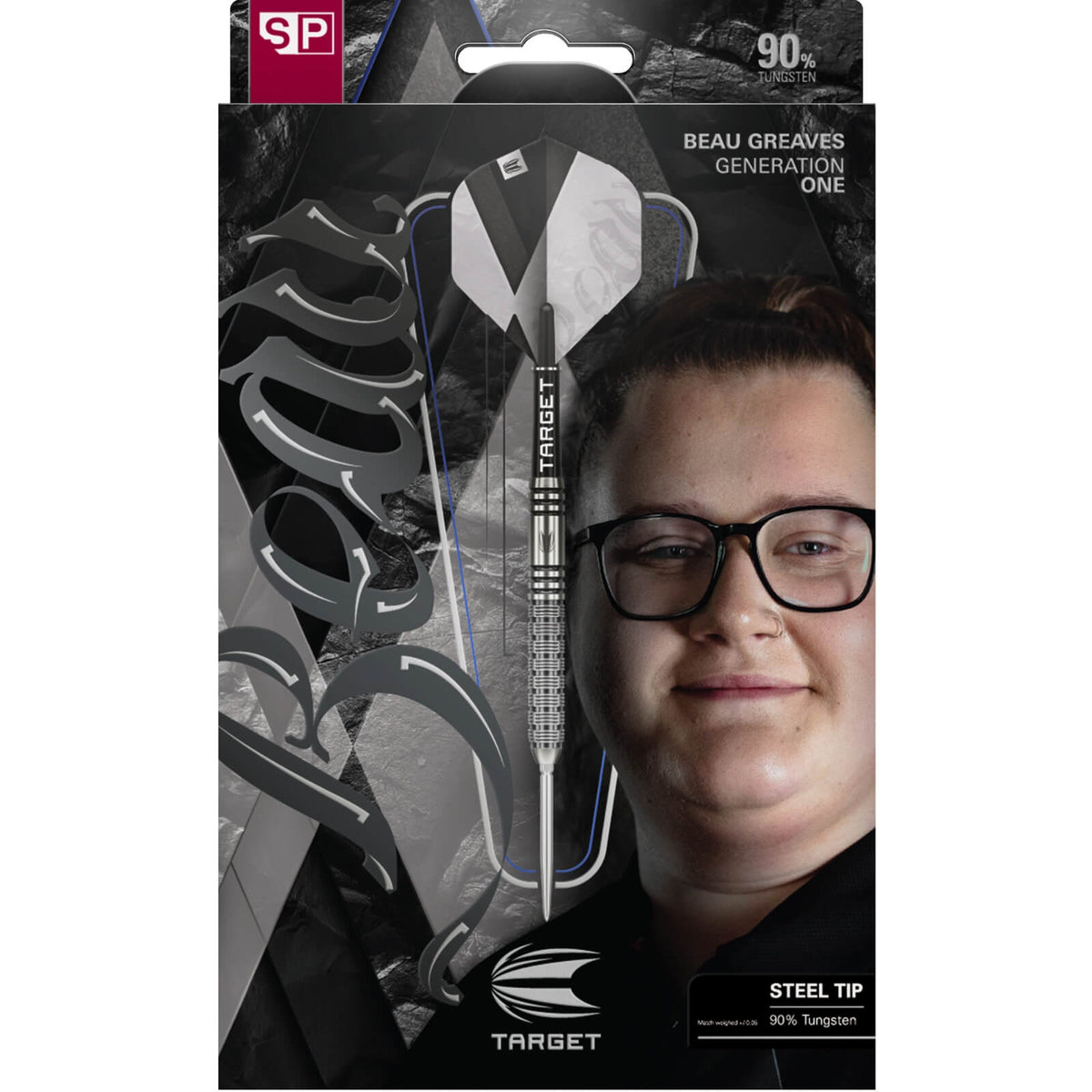 Darts - Target - Beau Greaves Gen 1 Darts - Swiss Point - Steel Tip - 90% Tungsten - 23g 25g