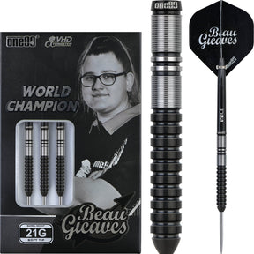 One80 - Beau Greaves Black World Champion Darts - 90% Tungsten - 21g 23g -