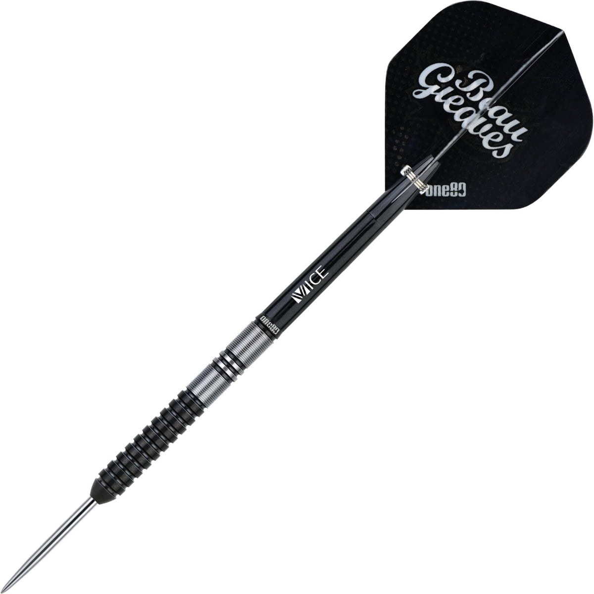Darts - One80 - Beau Greaves Black World Champion Darts - Steel Tip - 90% Tungsten - 21g 23g 