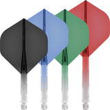 Mission - Force 90 Gradient - Big WIng Dart Flights - Integrated Flight & Shaft System -