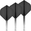 Mission - Force 90 Gradient - Big WIng Dart Flights - Integrated Flight & Shaft System - Short / Black