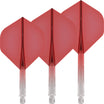 Mission - Force 90 Gradient - Big WIng Dart Flights - Integrated Flight & Shaft System - Short / Red