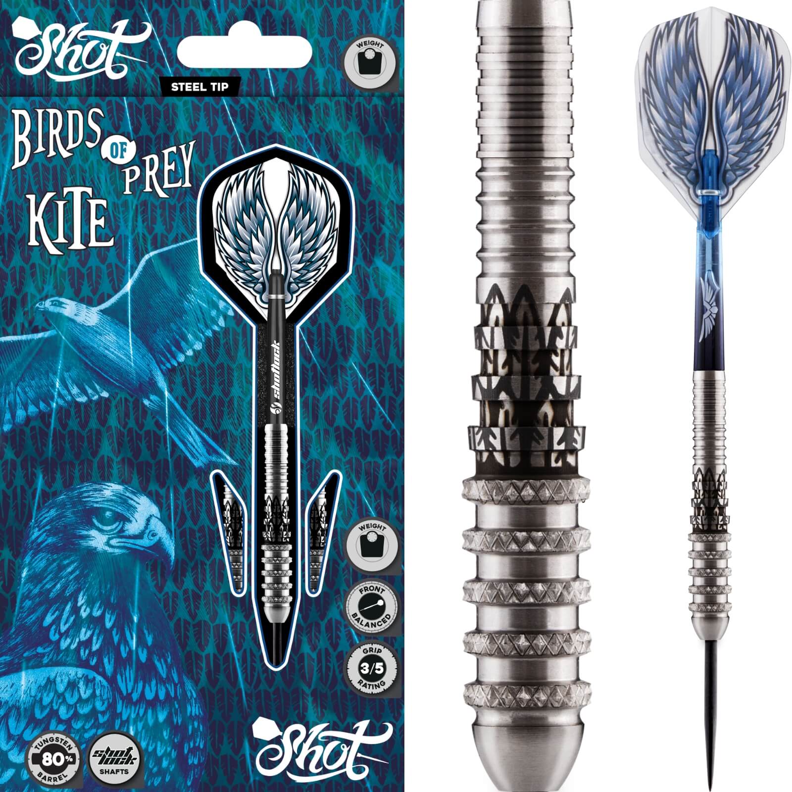 Shot - Birds of Prey Kite Darts - 80% Tungsten - 21g 23g 25g