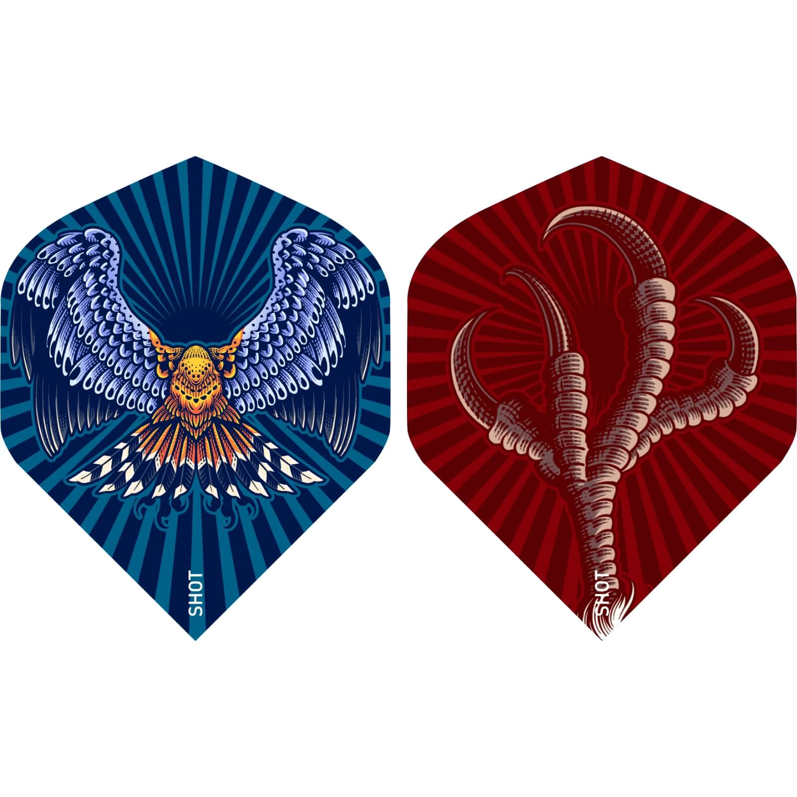 Dart Flights - Shot - Birds of Prey - Big Wing Dart Flights 