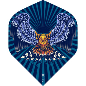 Shot - Birds of Prey - Big Wing Dart Flights - Blue