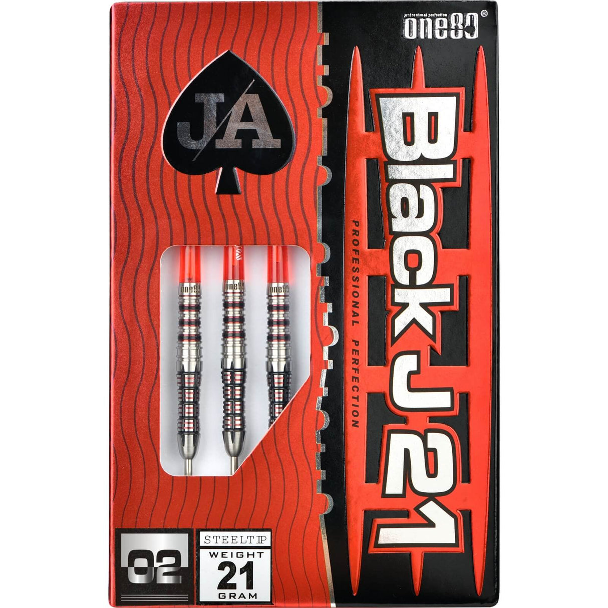 One80 - Black J21 02 Darts - 90% Tungsten - 21g 23g 25g -