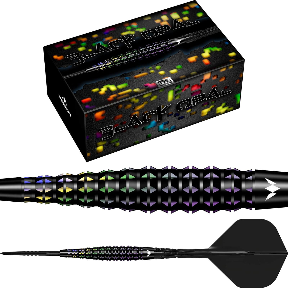 Mission - Black Opal Darts - Steel Tip - 95% Tungsten - 22g 24g 26g