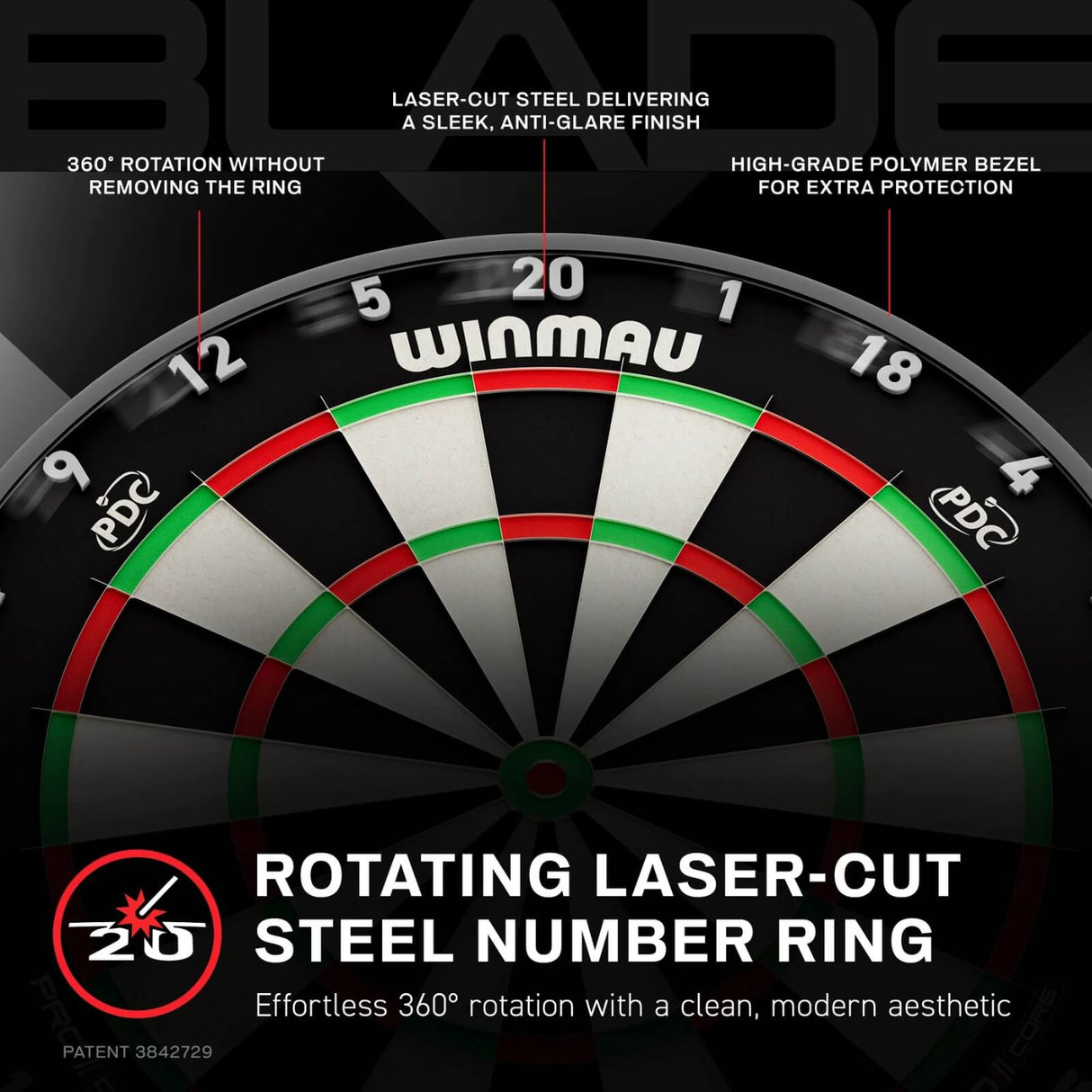 Winmau - Blade X - Official PDC Dartboard -