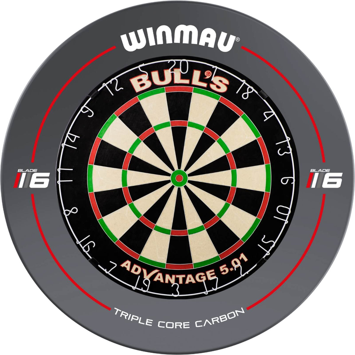 Surrounds &amp; Dartboards - Winmau - Blade 6 Dartboard Surround &amp; Dartboard Bundle - Choose Your Board Bulls NL - Advantage 501