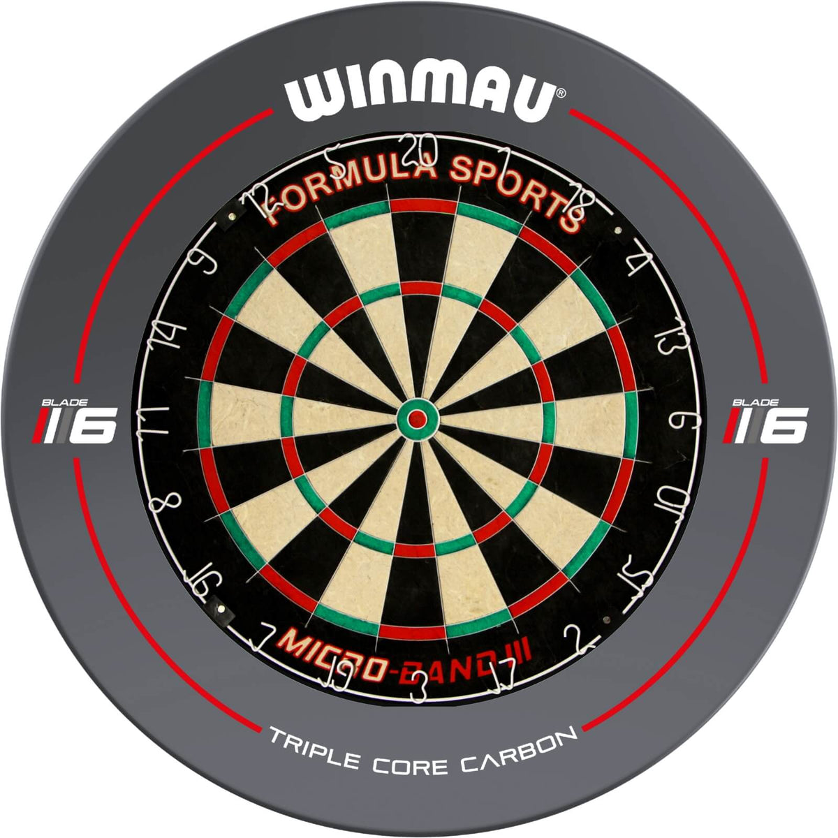 Surrounds &amp; Dartboards - Winmau - Blade 6 Dartboard Surround &amp; Dartboard Bundle - Choose Your Board Formula Sports - Micro Band 3