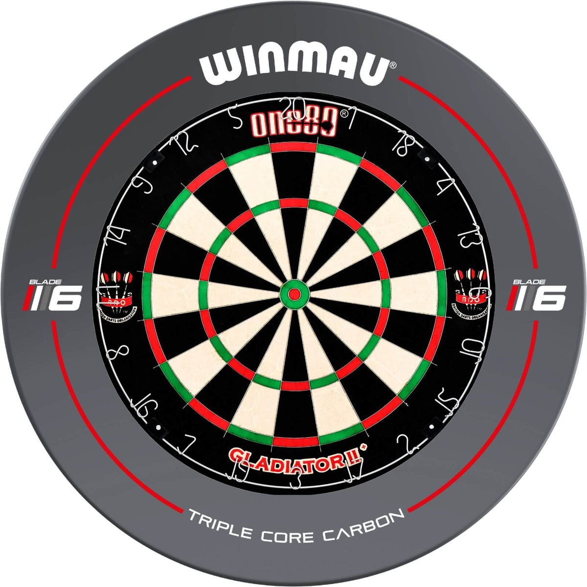 Surrounds &amp; Dartboards - Winmau - Blade 6 Dartboard Surround &amp; Dartboard Bundle - Choose Your Board One80 - Gladiator 2+