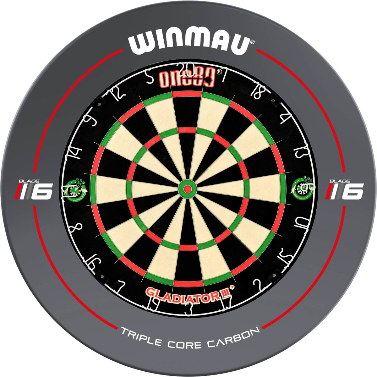 Surrounds &amp; Dartboards - Winmau - Blade 6 Dartboard Surround &amp; Dartboard Bundle - Choose Your Board One80 - Gladiator 3+