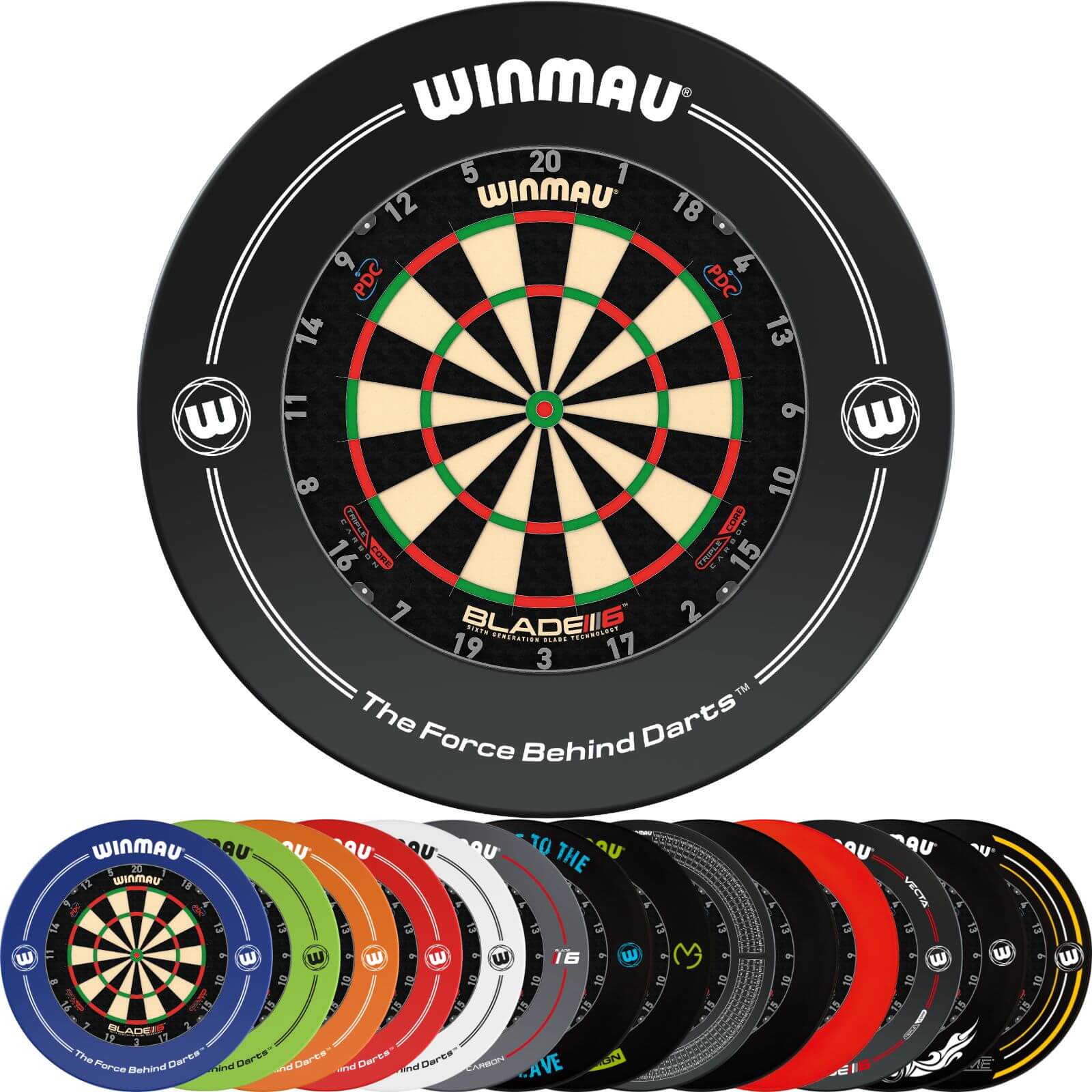 Dartboards - Winmau - Blade 6 Triple Core Dartboard & Surround Package 