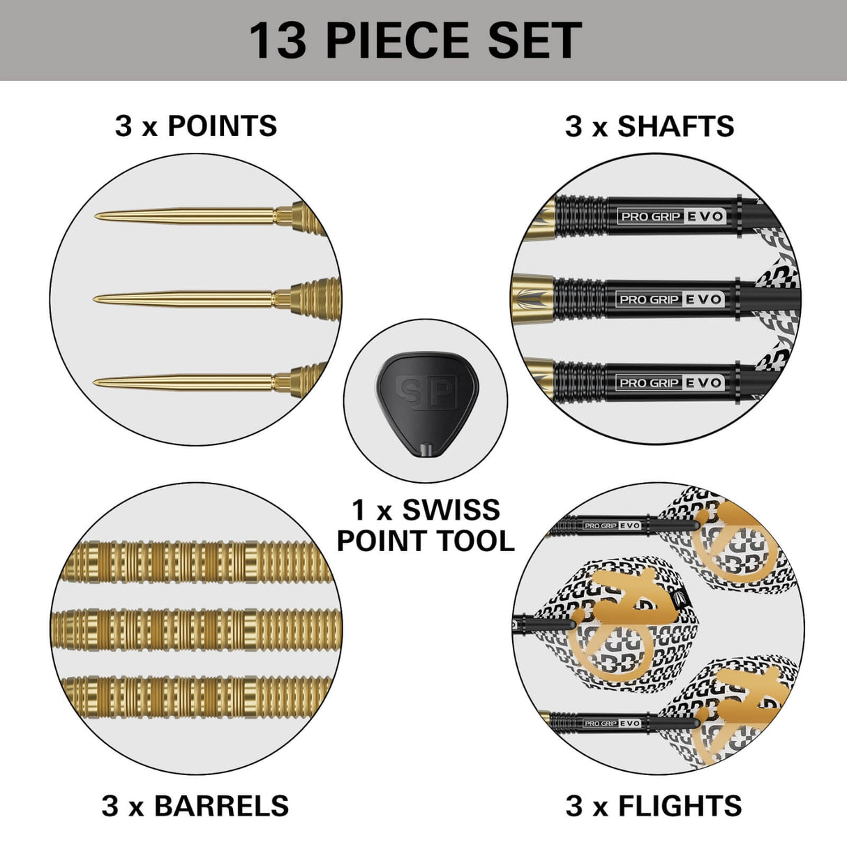 Target - Bolide Envy 01 Darts - Swiss Point - 90% Tungsten - 22g 23g 24g 25g -