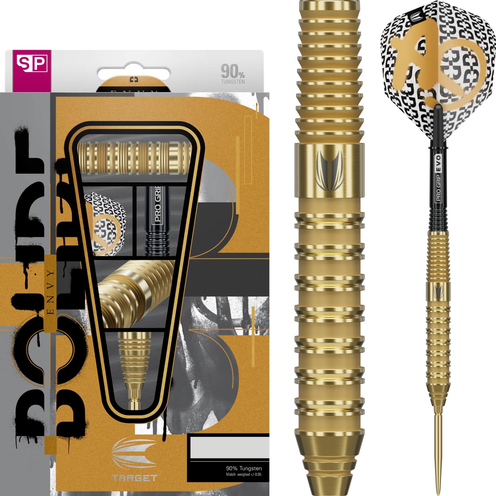 Target - Bolide Envy 02 Darts - Swiss Point - 90% Tungsten - 22g 23g 24g