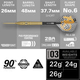 Target - Bolide Envy 03 Darts - Swiss Point - 90% Tungsten - 22g 24g 26g -