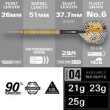 Target - Bolide Envy 04 Darts - Swiss Point - 90% Tungsten - 21g 23g 25g -