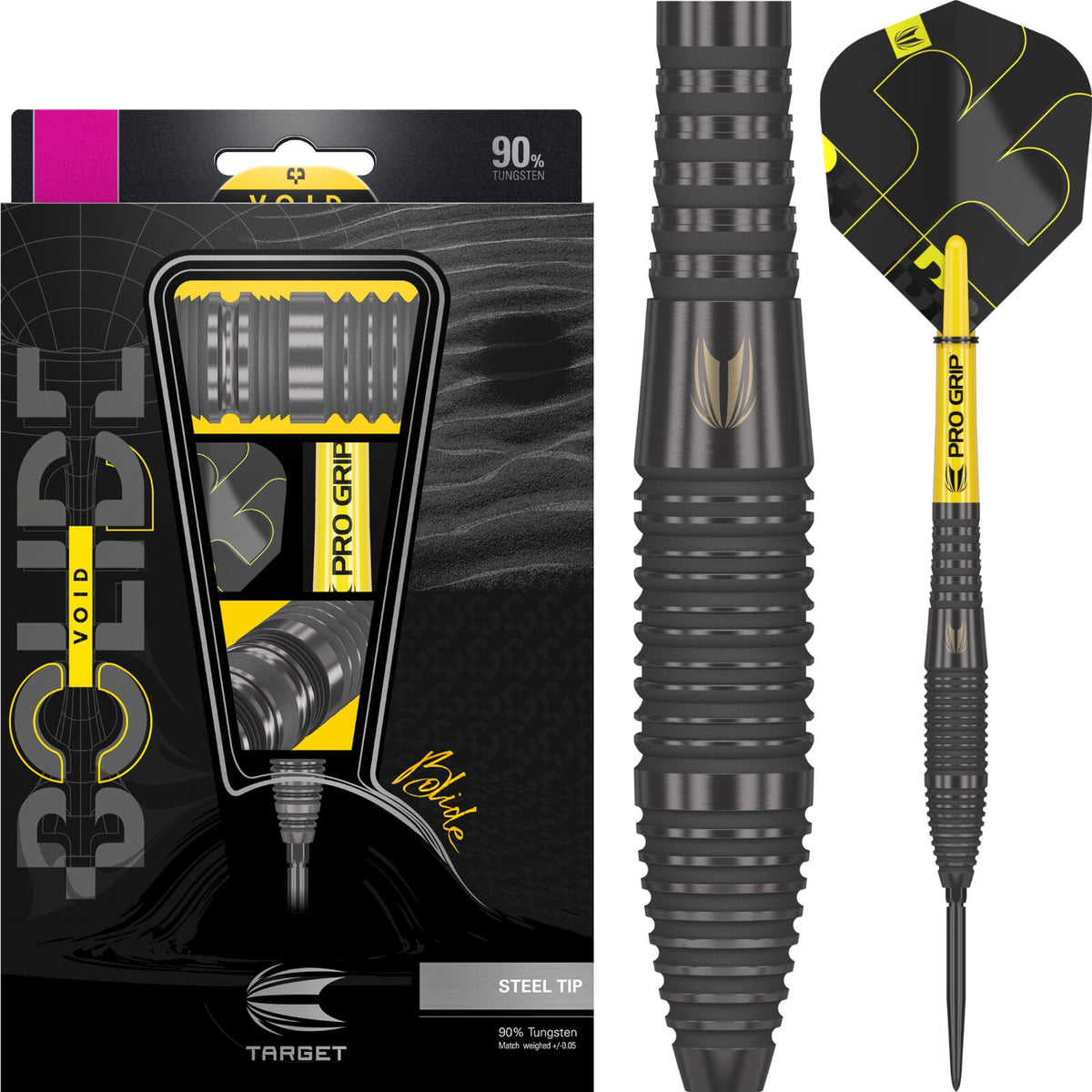 Darts - Target - Bolide Void 05 Darts - Swiss Point - Steel Tip - 90% Tungsten - 22g 24g 26g 
