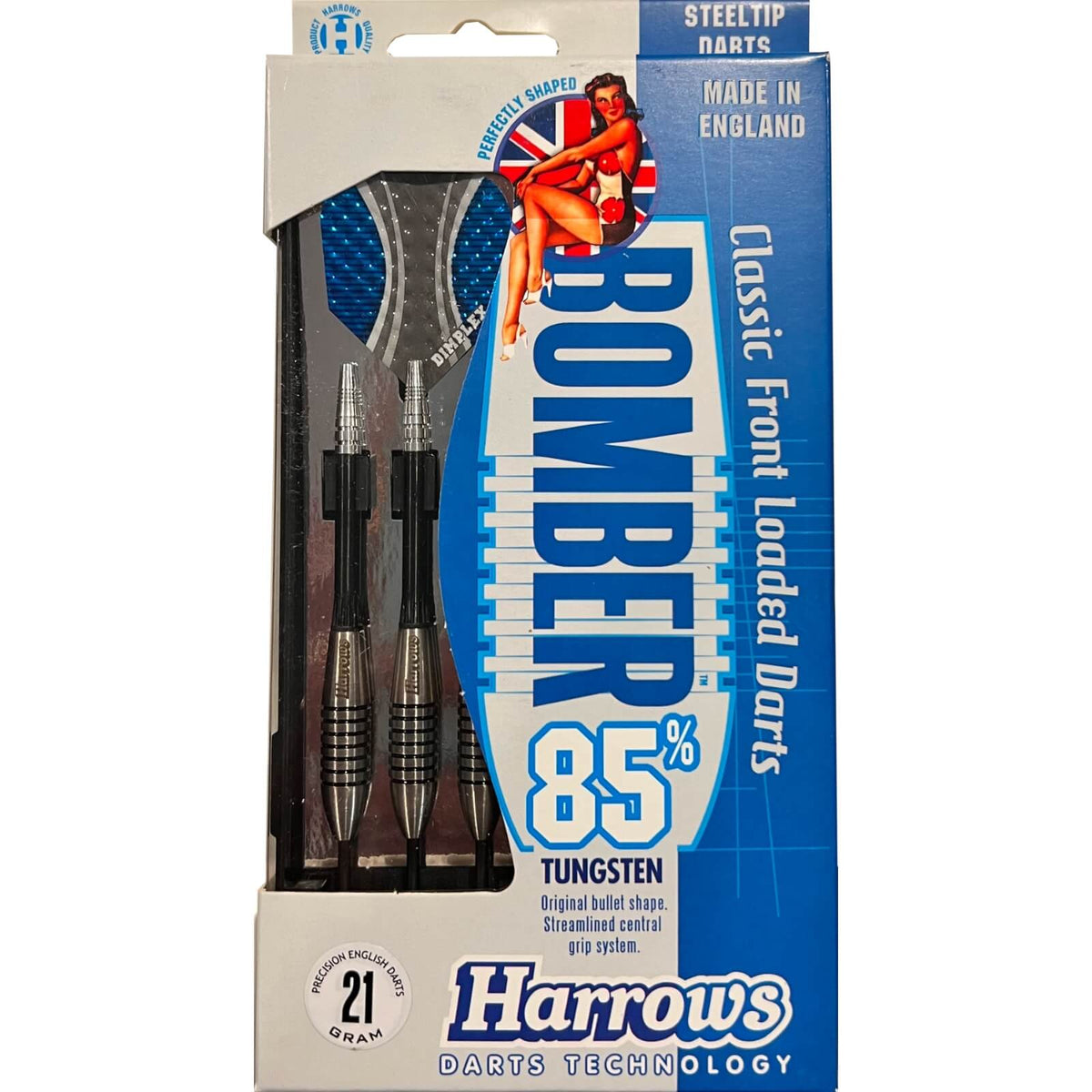 Darts - Harrows - Bomber Darts - Steel Tip - 85% Tungsten - 21g 23g 25g 27g 