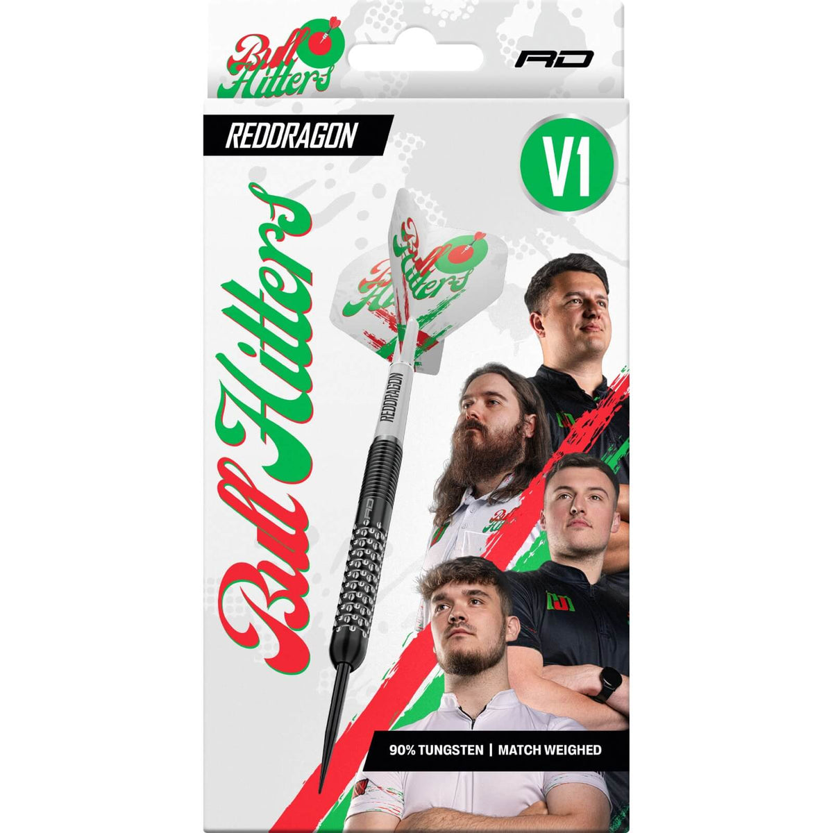 Red Dragon - Bullhitters Darts - Steel Tip - 90% Tungsten - 23g