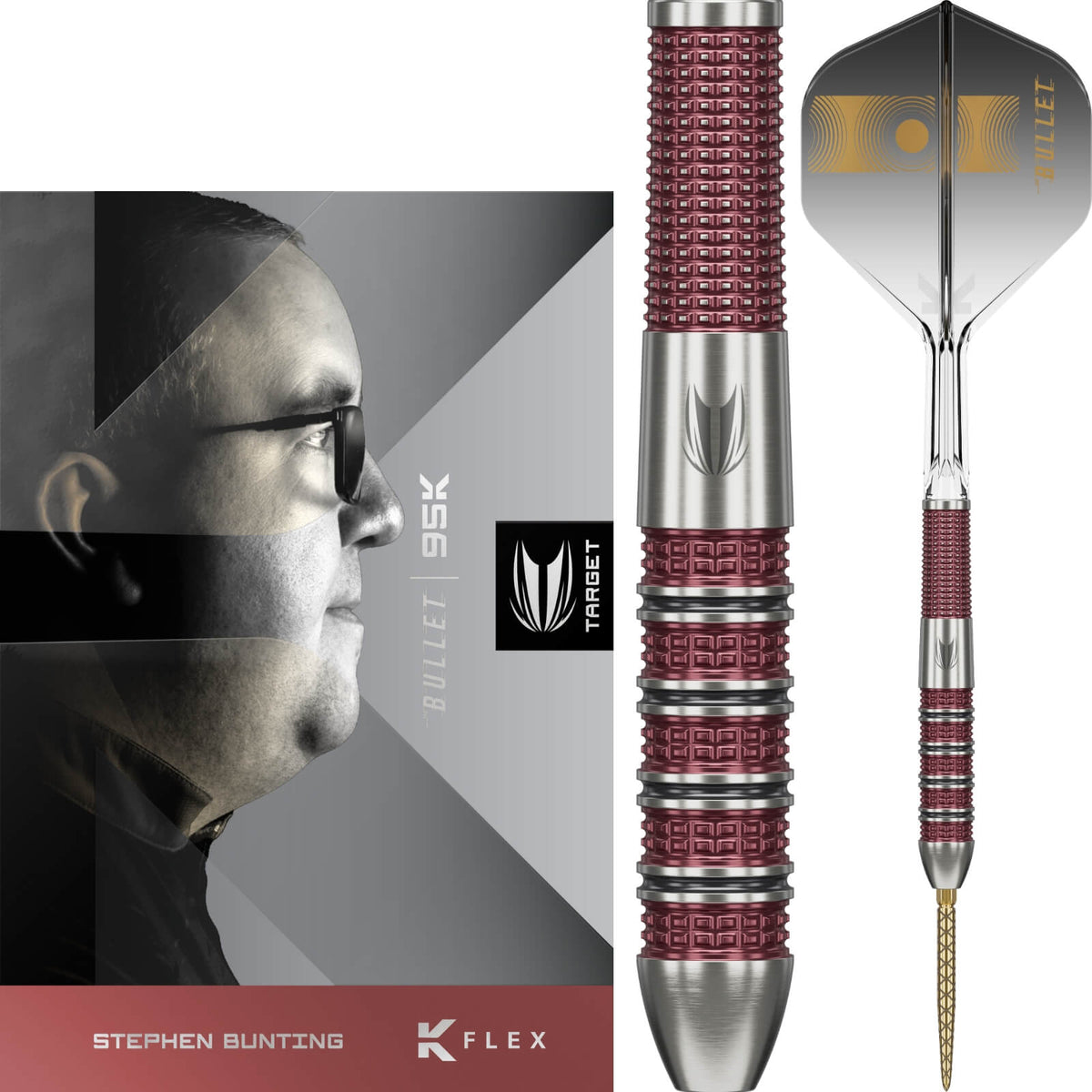 Darts - Target - Stephen Bunting 95K Darts - Swiss Point - Steel Tip - 95% Tungsten - 18g 22g 23g