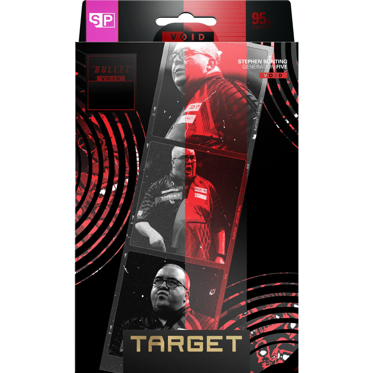 Darts - Target - Stephen Bunting Gen 5 Void Darts - Swiss Point - Steel Tip - 95% Tungsten - 18g 22g 23g 25g