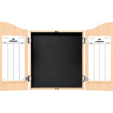 Mission - Dartboard Cabinet - Deluxe Quality - Light Oak -