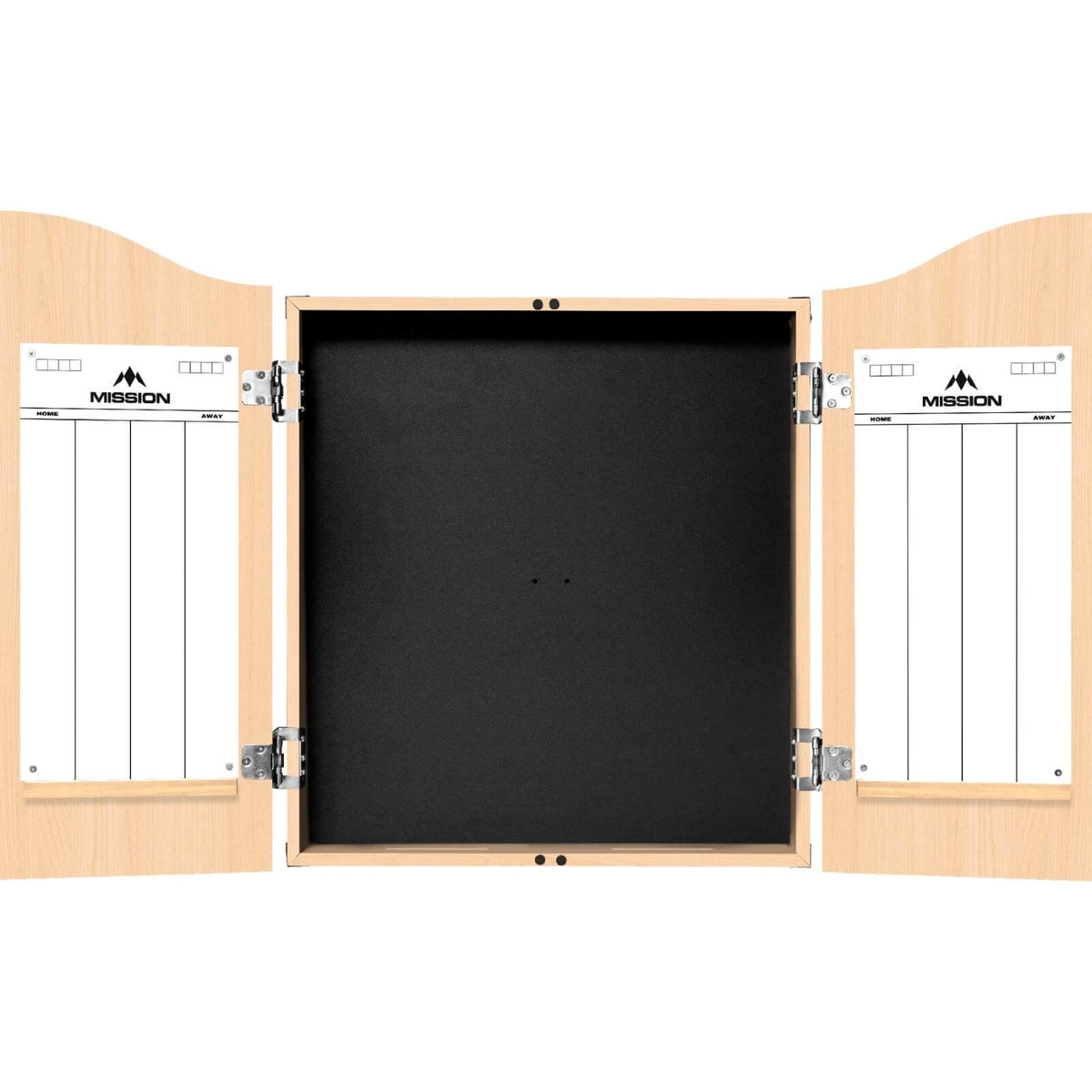 Dartboard Accessories - Mission - Dartboard Cabinet - Deluxe Quality - Light Oak 