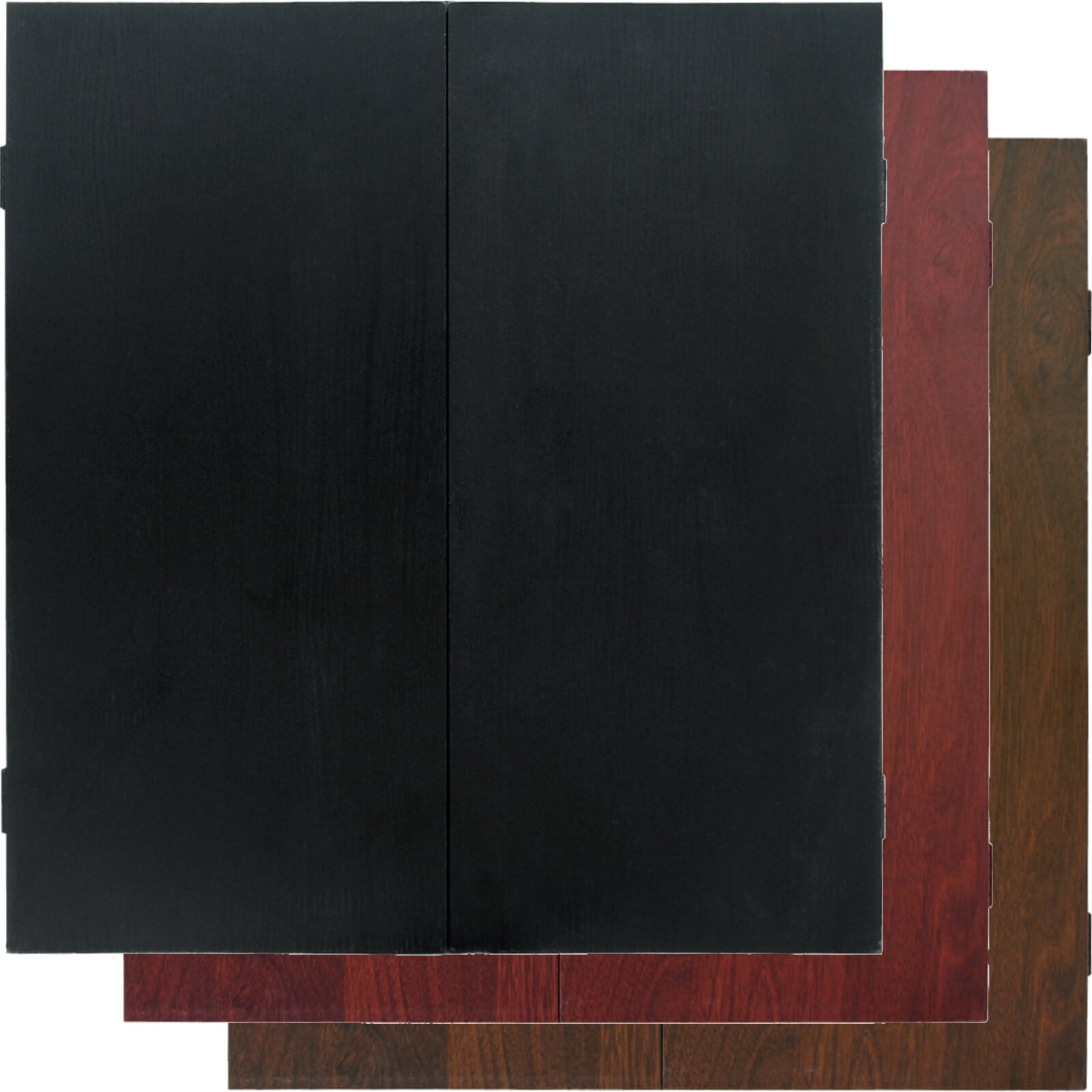 Dartboard Accessories - Formula Sports - Plain MDF Dartboard Cabinet - Black, Mahogany, Walnut 