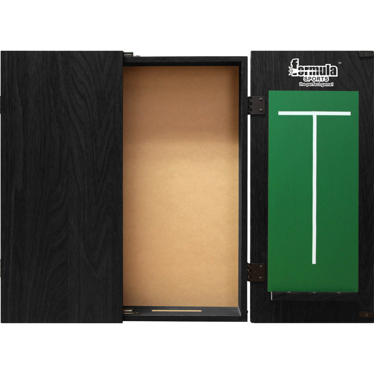 Dartboard Accessories - Formula Sports - Plain MDF Dartboard Cabinet - Black, Mahogany, Walnut 