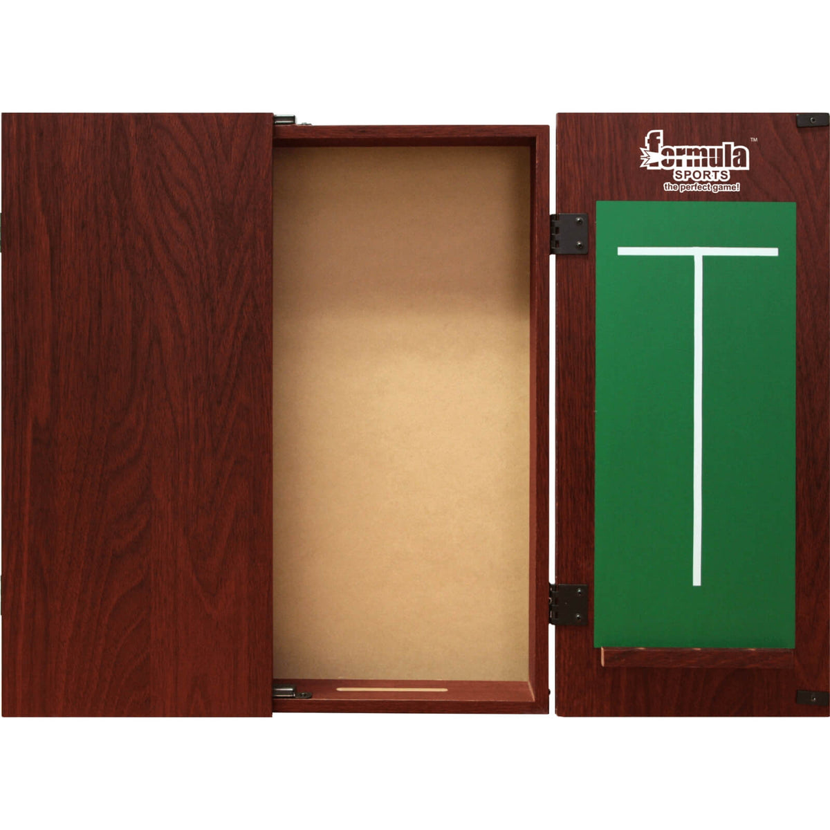 Dartboard Accessories - Formula Sports - Plain MDF Dartboard Cabinet - Black, Mahogany, Walnut 