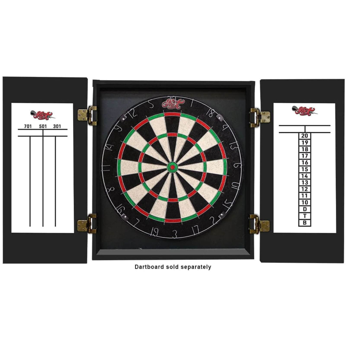Dartboard Accessories - Shot - Quantum Wooden Dartboard Cabinet