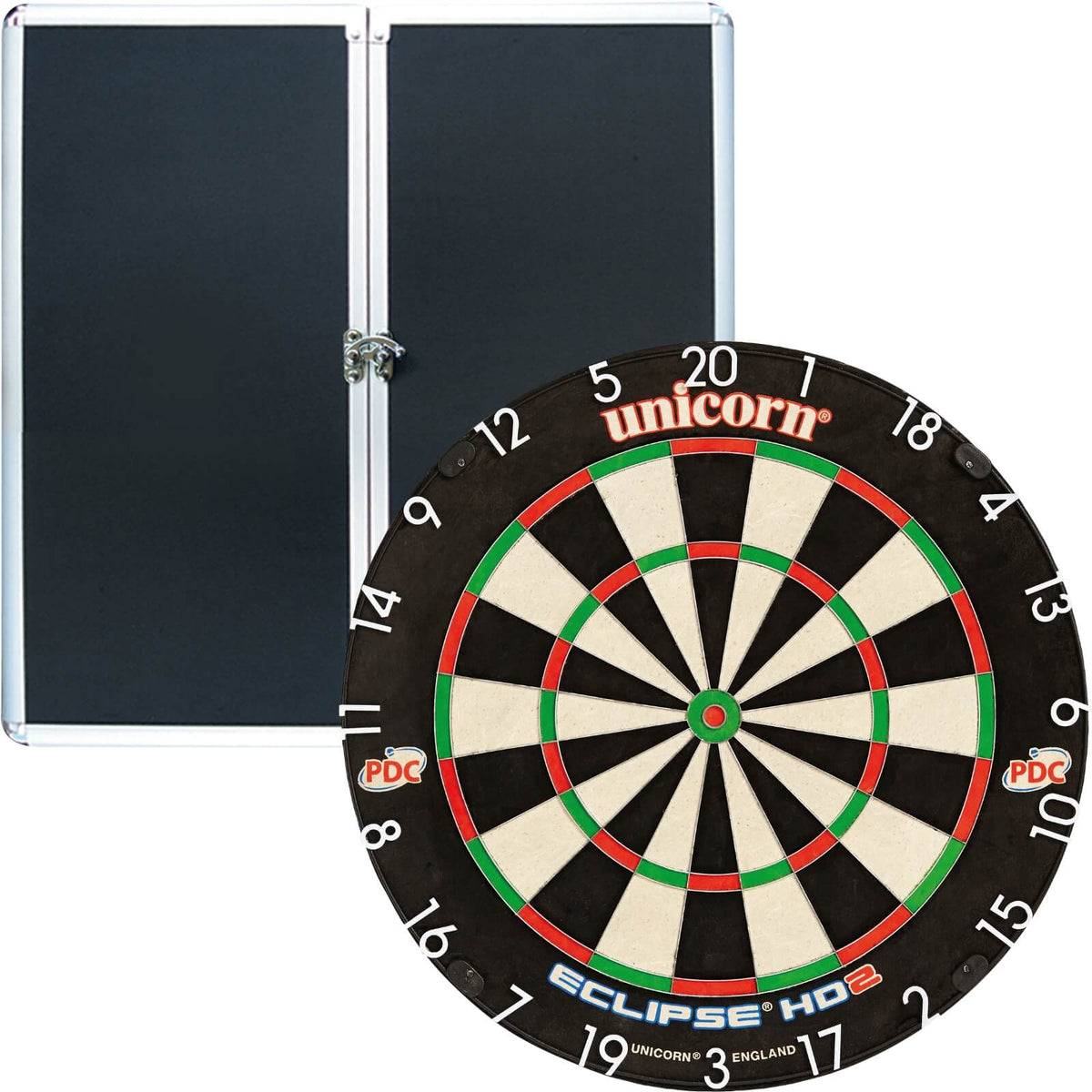 Cabinets &amp; Dartboards - Formula Sports - Aluminium Dartboard Cabinet &amp; Dartboard Bundle - Choose Your Board