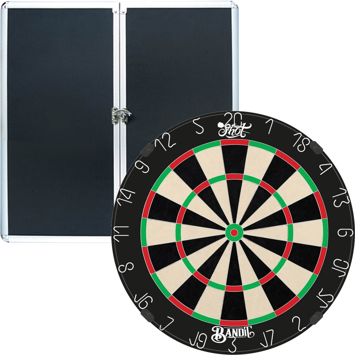 Cabinets &amp; Dartboards - Formula Sports - Aluminium Dartboard Cabinet &amp; Dartboard Bundle - Choose Your Board