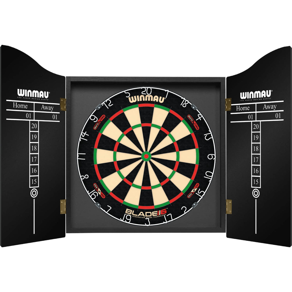 Cabinets &amp; Dartboards - Winmau - Budweiser Dartboard Cabinet &amp; Dartboard Bundle - Choose Your Board Winmau - Blade 6 Dual Core