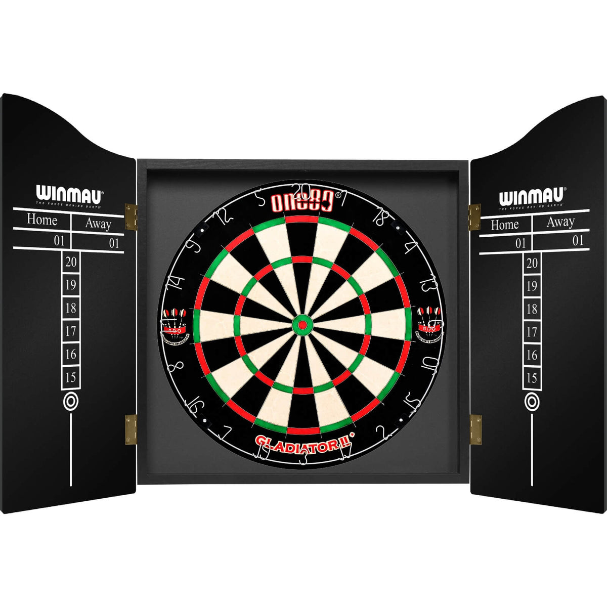 Cabinets &amp; Dartboards - Winmau - Blade 6 Dartboard Cabinet &amp; Dartboard Bundle - Choose Your Board One80 - Gladiator 2+