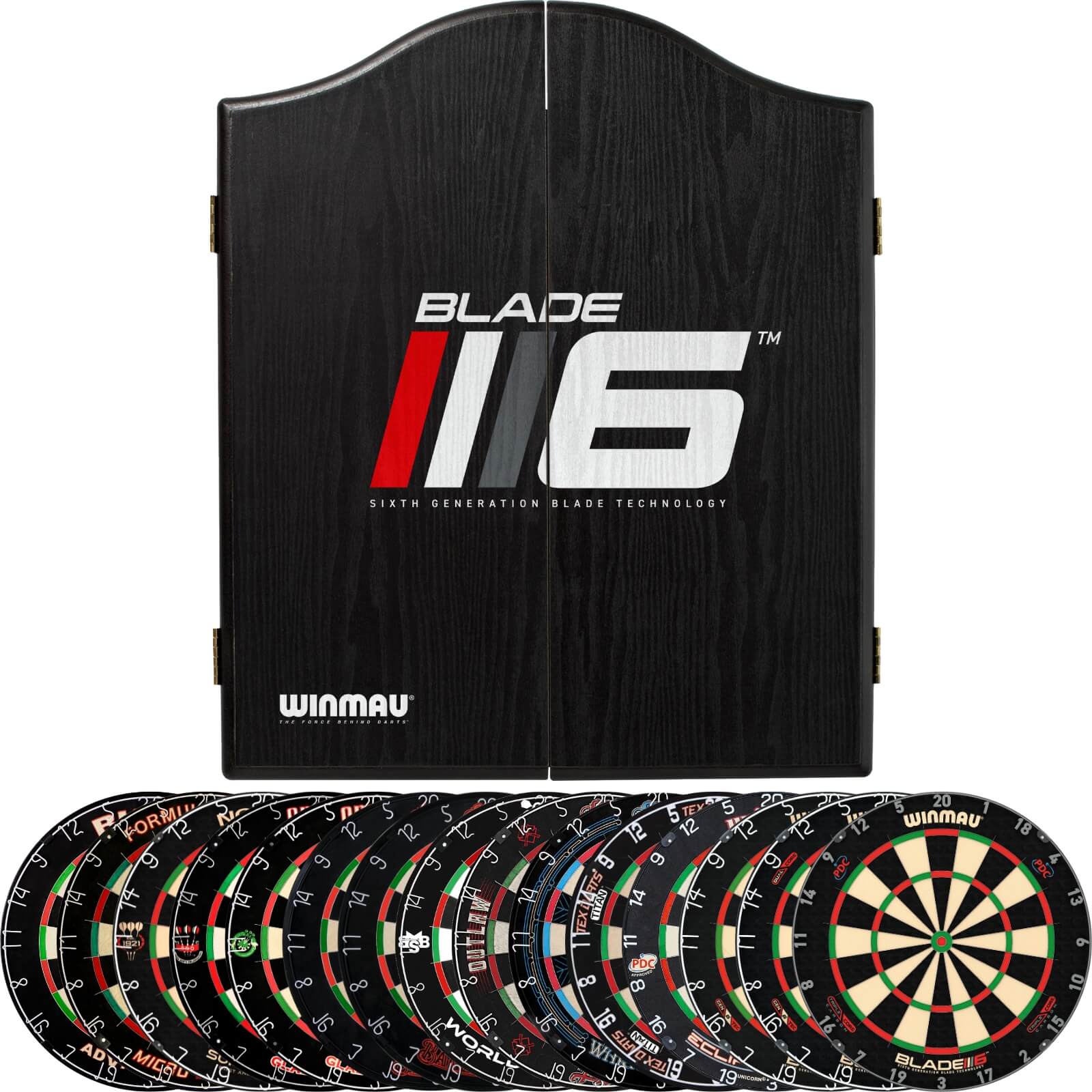 Cabinets & Dartboards - Winmau - Blade 6 Dartboard Cabinet & Dartboard Bundle - Choose Your Board 